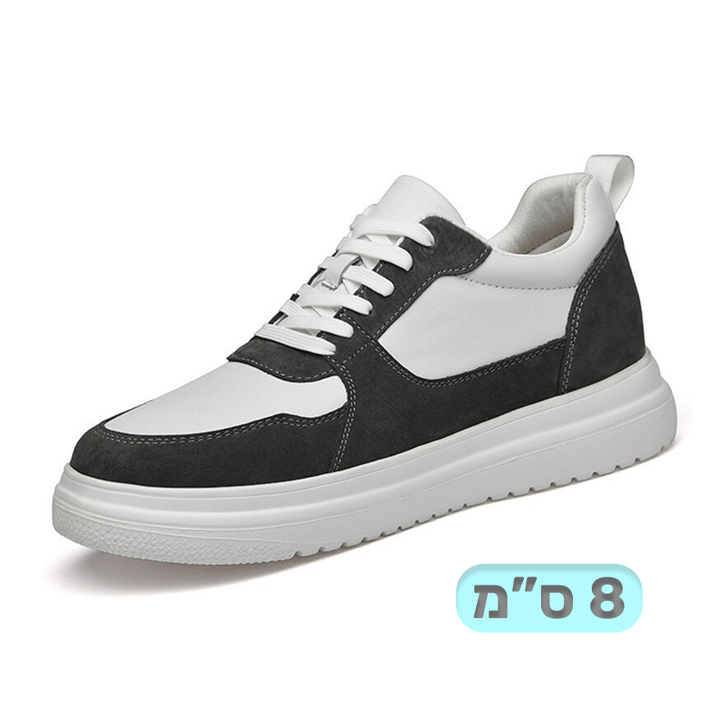 נעליים מגביהות לגברים תוספת גובה של 8 ס"מ