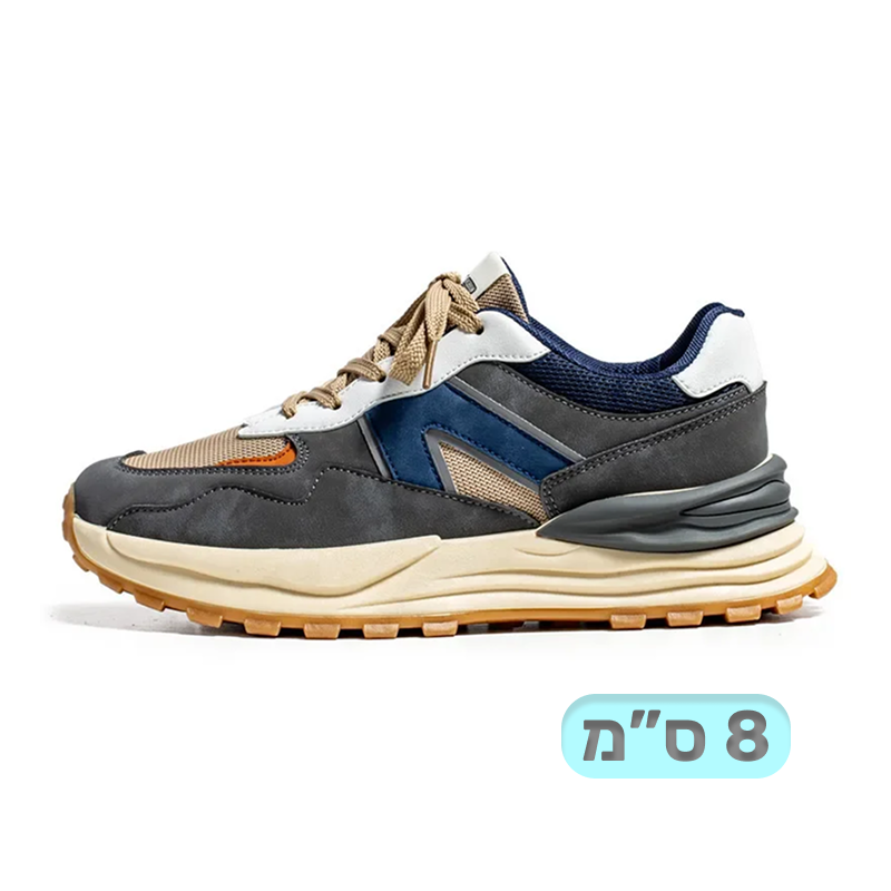 נעליים מגביהות לגברים תוספת גובה של 8 ס"מ