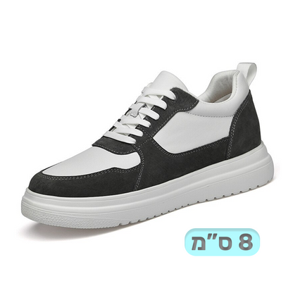נעליים מגביהות לגברים תוספת גובה של 8 ס"מ